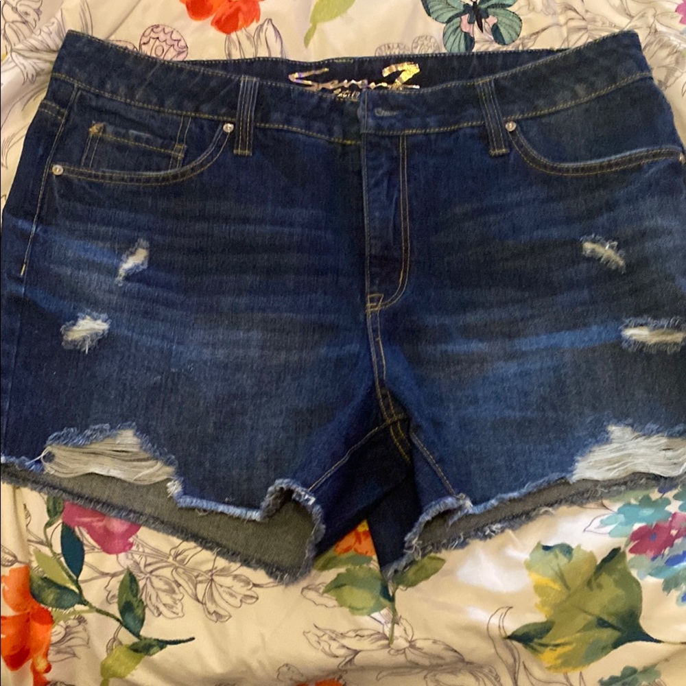 Denim Distressed Women's Shorts